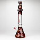 NG | 18 inch Fumed Top Glass Beaker [S392] Glass Bong High-End Brands Glass AMBER