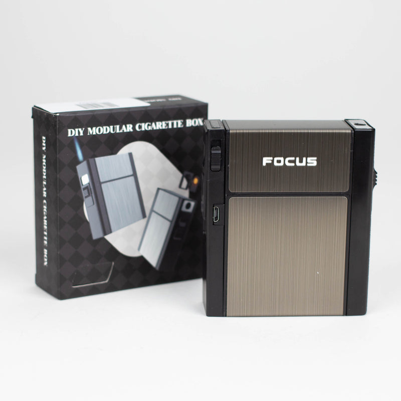 3-in-1 Multifunctional compressive moisture-proof 20 Cigarette box with lighter bong Case Crossory