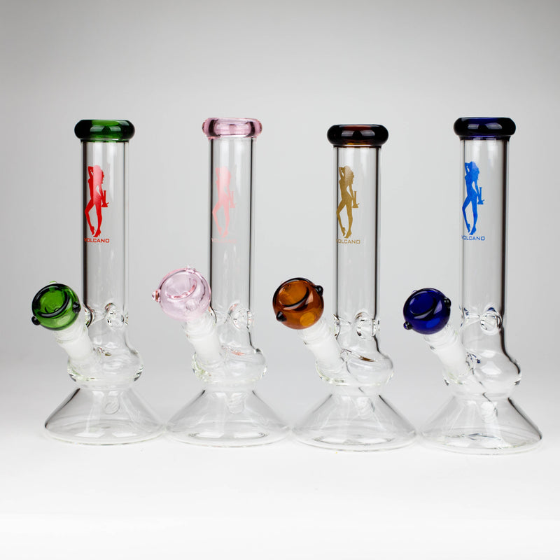 O Volcano | 10" Glass Bong with Bowl [AK2034]