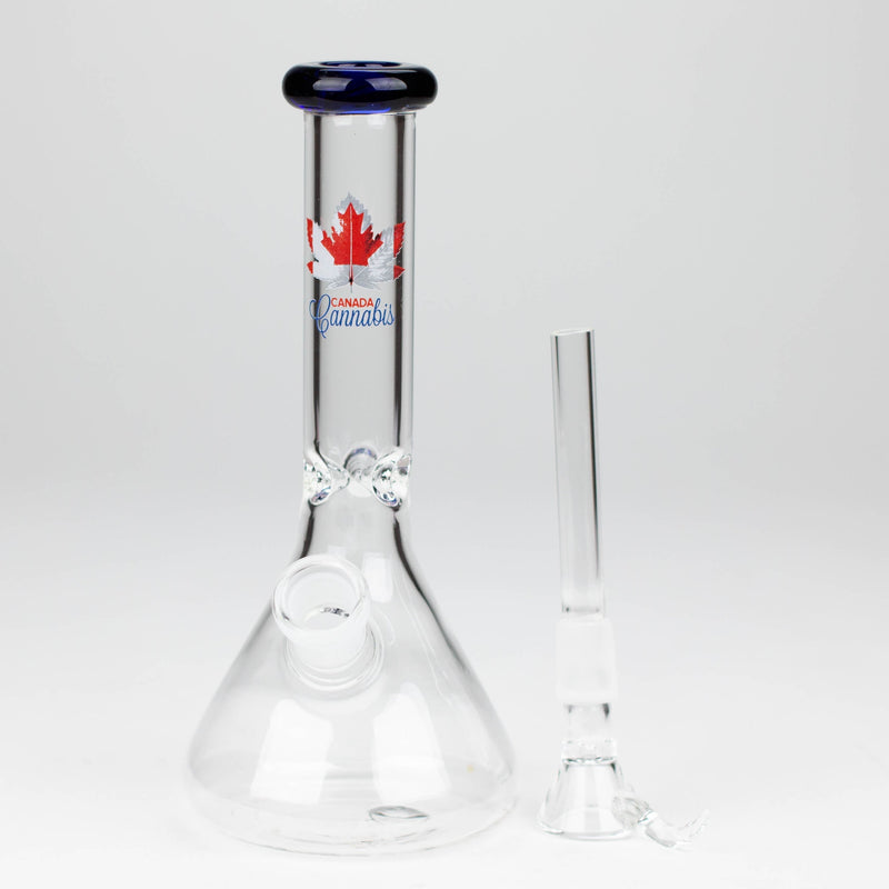 O 7" Zoom Glass Bong with Bowl [AK050]