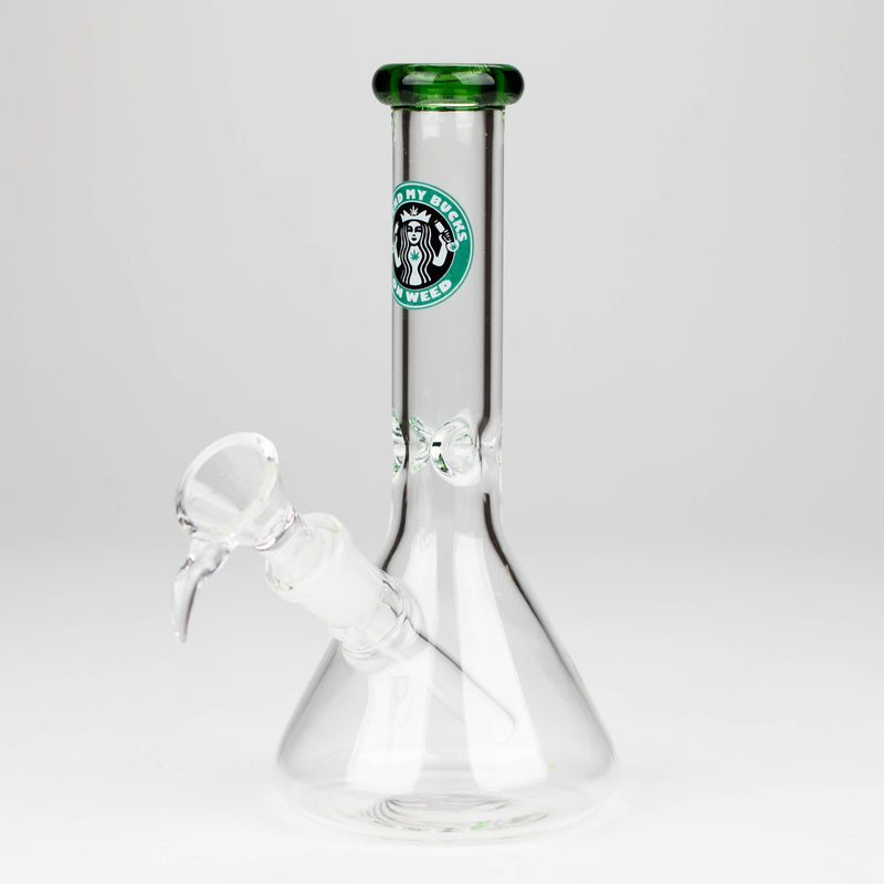 O 7" Zoom Glass Bong with Bowl [AK050]