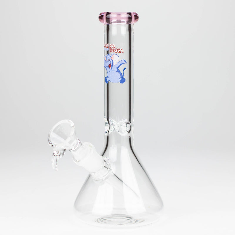 O 7" Zoom Glass Bong with Bowl [AK050]