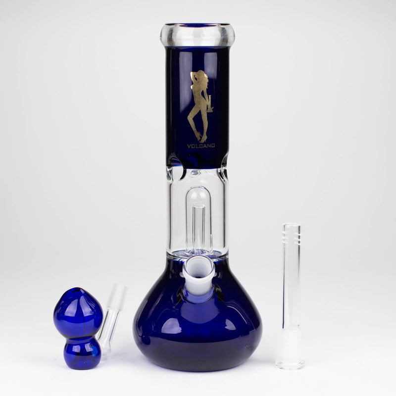 O Volcano | 11" Glass Bong with percolator [AK03]