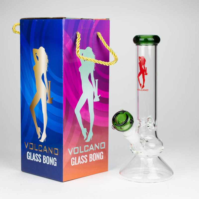 O Volcano | 10" Glass Bong with Bowl [AK2034]