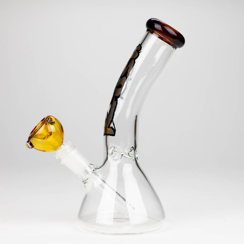 O Kush | 9" Bent neck glass bong [AK2010]