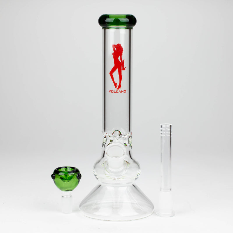 O Volcano | 10" Glass Bong with Bowl [AK2034]