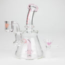 Xtreme | 5.7" Glass 2-in-1 bubbler [DCK004] Glass Bong Canadian Distributor Pink