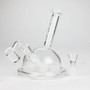 Xtreme | 5.7" Glass 2-in-1 bubbler [DCK007] Glass Bong Canadian Distributor White