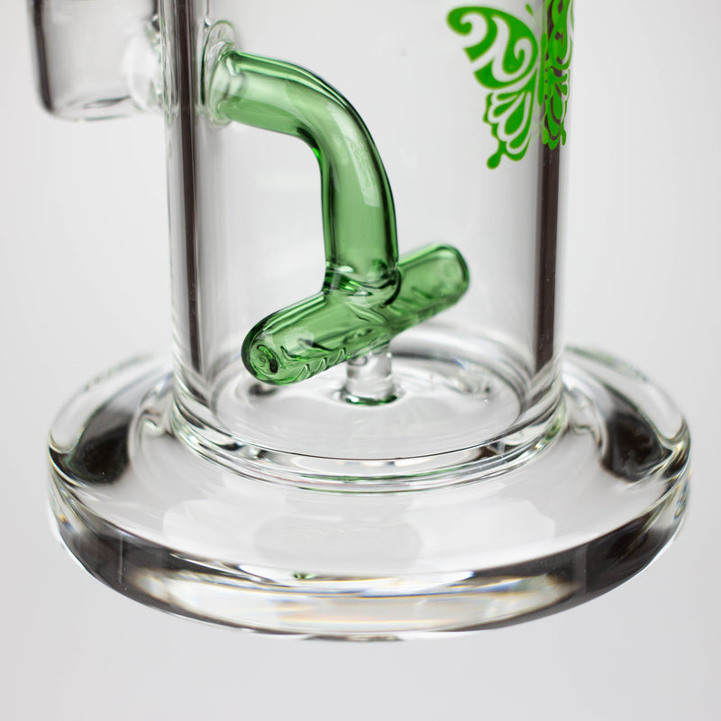 O Xtreme | 10" T-diffuser glass water bong [B10]