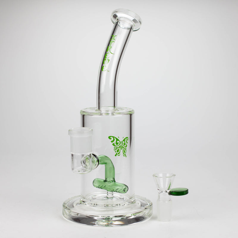 O Xtreme | 10" T-diffuser glass water bong [B10]