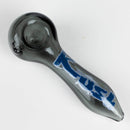 Kush | 4.5" durable thick wall glass pipe [H26] Glass Pipe Canadian Distributor Blue