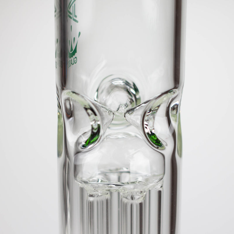 O AQUA | 10.5" Single tree arm glass water bong with silicone cap [AQUA202]