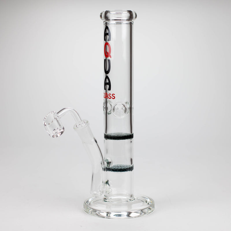 O AQUA | 10" Dual Honeycomb rig with quartz banger [B1]