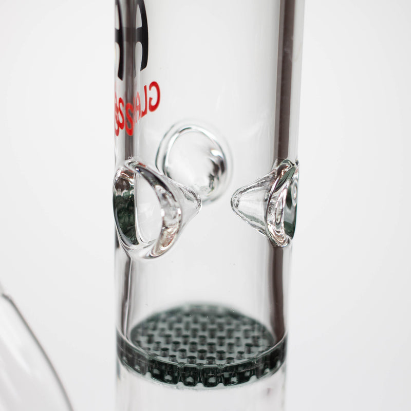 O AQUA | 10" Dual Honeycomb rig with quartz banger [B1]