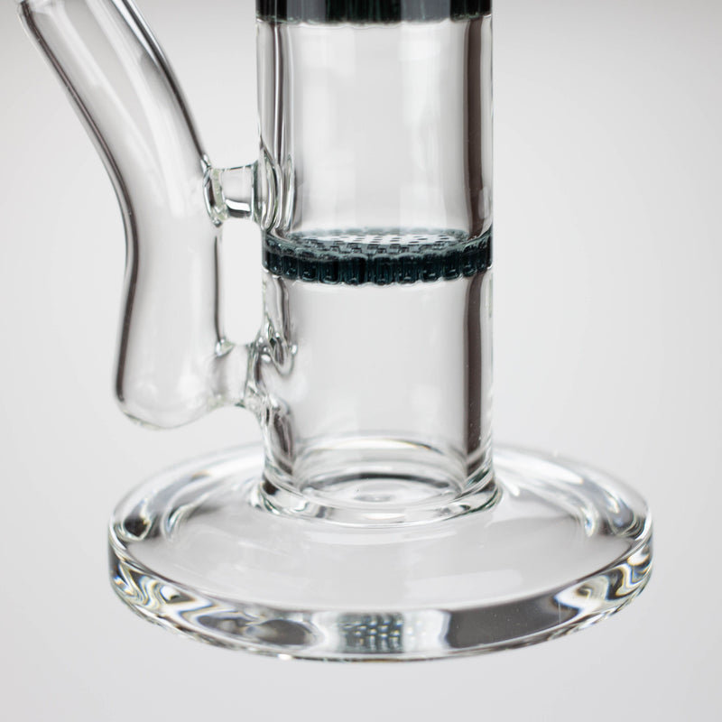 O AQUA | 10" Dual Honeycomb rig with quartz banger [B1]