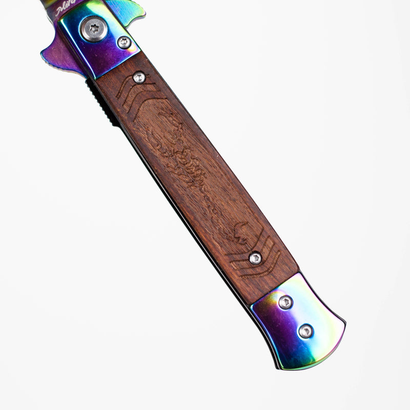 O Snake Eye | 8-3/4" Wood Handle Folding pocket Knife [PK-962]