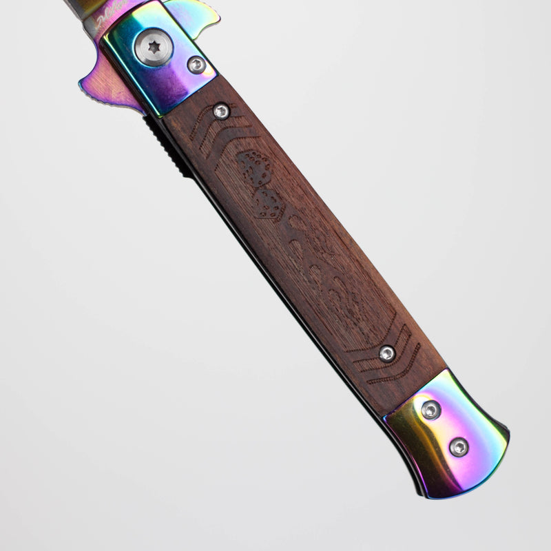O Snake Eye | 8-3/4" Wood Handle Folding pocket Knife [PK-962]