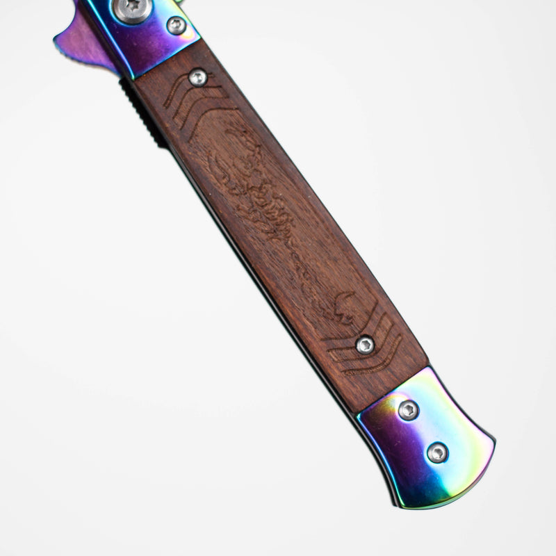 O Snake Eye | 8-3/4" Wood Handle Folding pocket Knife [PK-962]