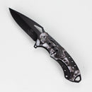 Snake Eye | outdoor rescue Skull hunting knife [SE-1353] Folding Knife BB Canada White/Black