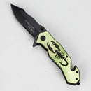 Snake Eye | Outdoor rescue Scorpion hunting knife [SE-901] Folding Knife BB Canada Green/Black