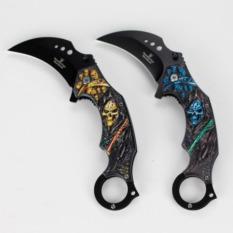 O Snake Eye | Skull Design folding Karambit 3 " Blade [SE-12990]