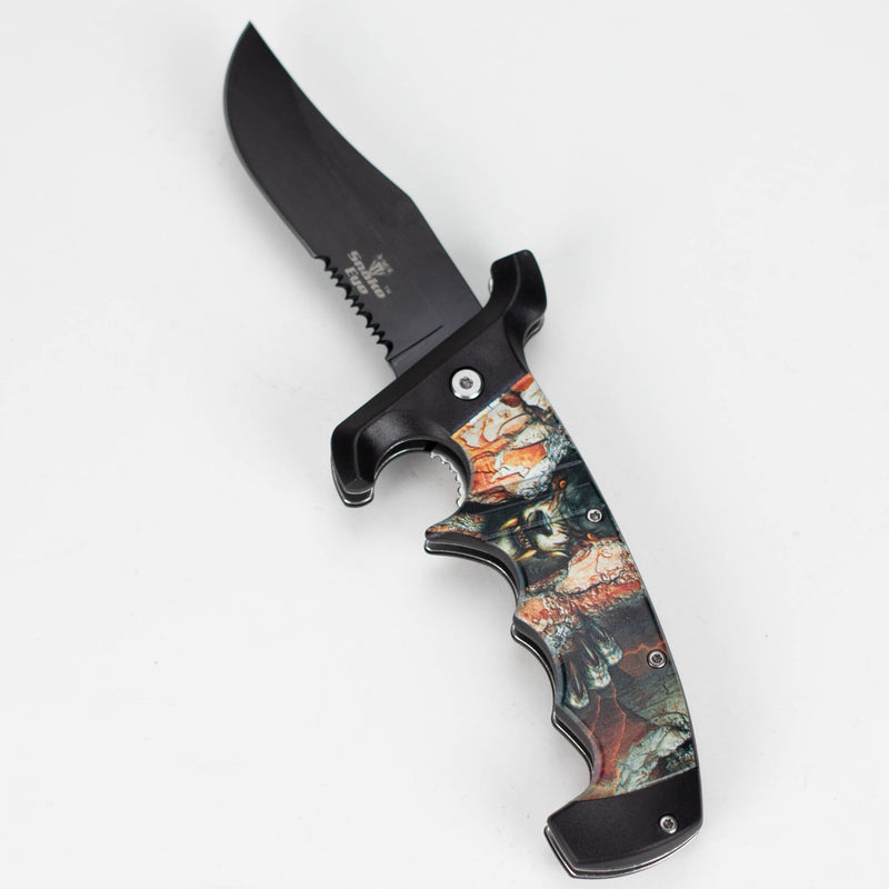 O Snake Eye | 9″ Animal – Folding Knife Belt Clip [SE-5251]