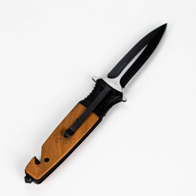 O Outdoor rescue hunting knife w/ Belt Clip [PK-846EA]