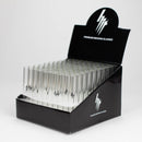 HIT Glass | 4.25" Clear Glass Tube straight pipe Box of 100 Blunt NIBO Distribution