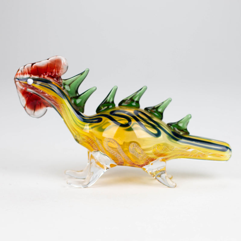 O 7" Lizard Insideout Glass Pipe [PIP972]