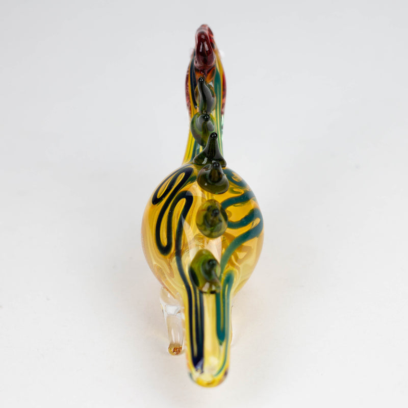 O 7" Lizard Insideout Glass Pipe [PIP972]