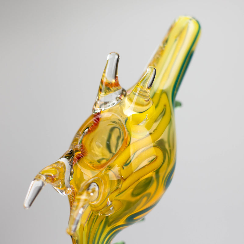 O 7" Lizard Insideout Glass Pipe [PIP972]