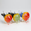 4" Rhino shape Rasta insideout pipe [PIP974] Glass Pipe NIBO Distribution