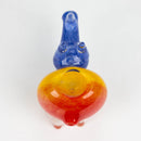 4" Rhino shape Rasta insideout pipe [PIP974] Glass Pipe NIBO Distribution