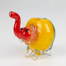 4.25" Elephant Rasta color hand pipe Glass Pipe NIBO Distribution