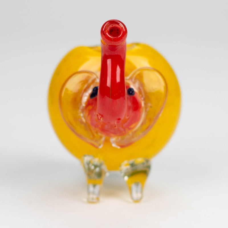 O 4.25" Elephant Rasta color hand pipe