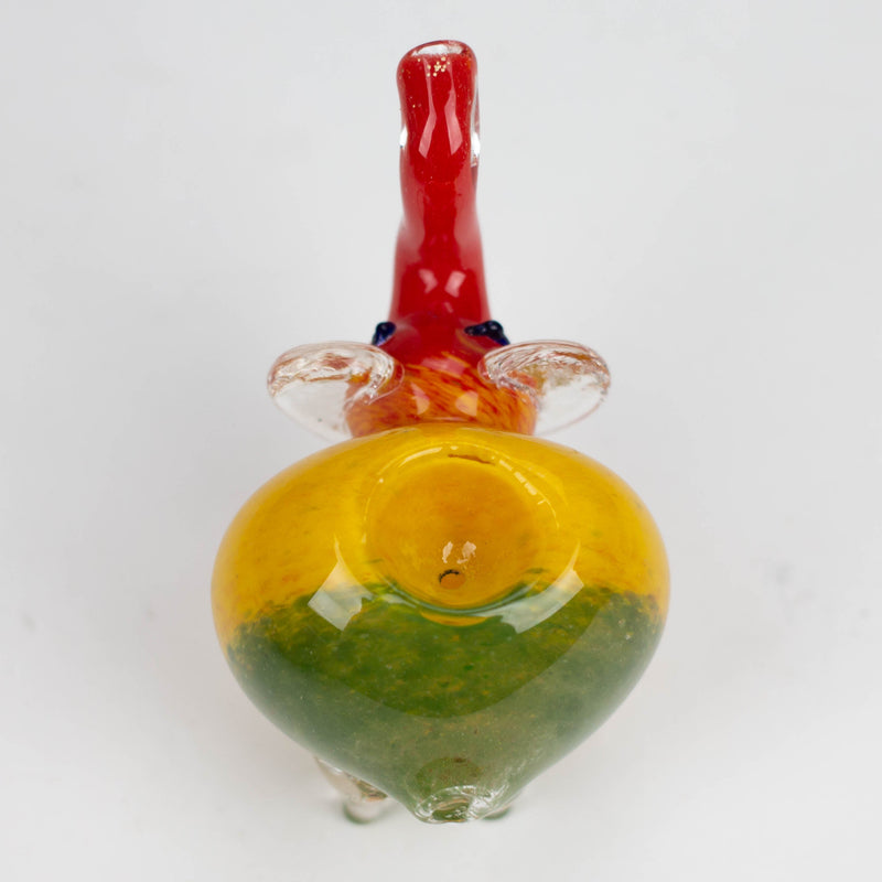 O 4.25" Elephant Rasta color hand pipe