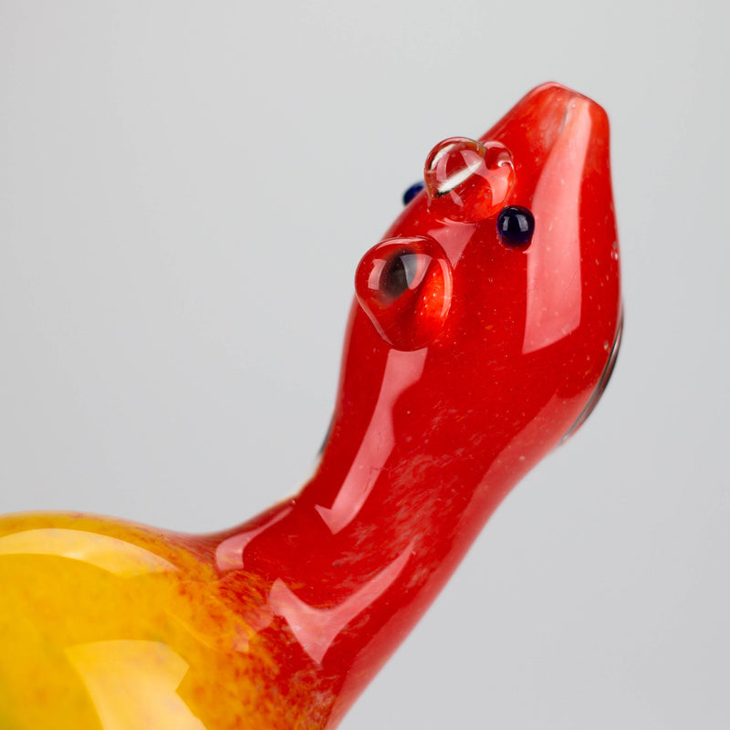 O 4" Turtle Shape Rasta insideout pipe [PIP976]