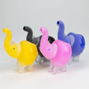 4.25" Elephant Frosted Glass Pipe - Assorted Colors [PIP187] Glass Pipe NIBO Distribution