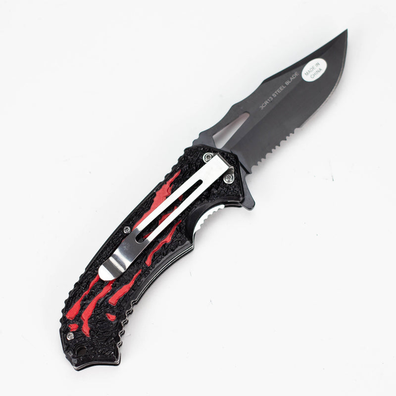 O Snake Eye | Outdoor rescue hunting knife [SE-961RD]