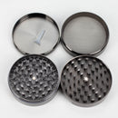 Fortune | 74mm 4 parts metal herb grinder [G092] Display Pack Super Supplys Inc