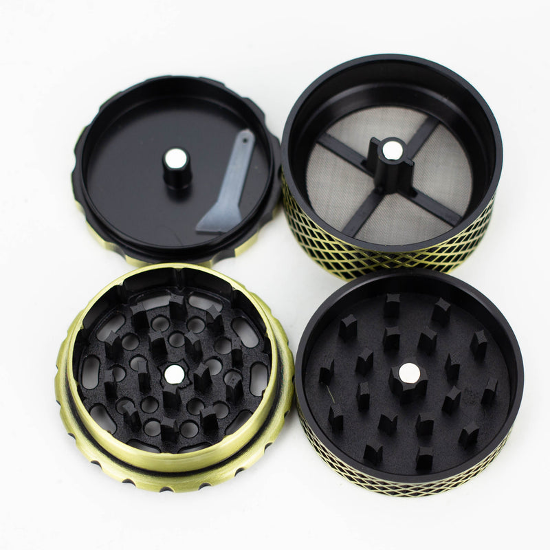 O Leaf Design 4 parts Herb Grinder Box of 6