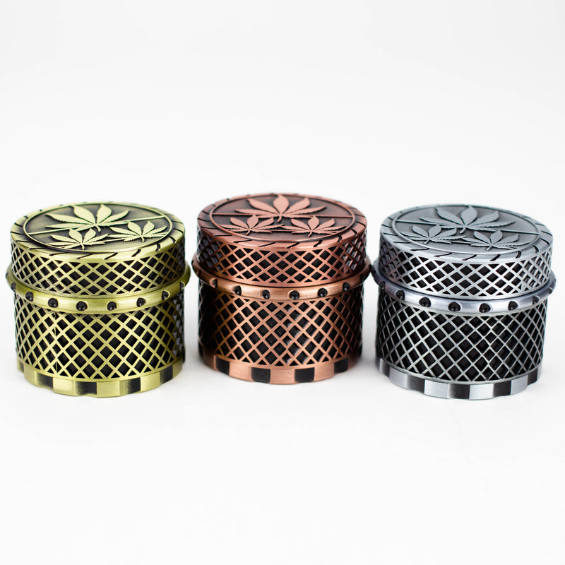 O Leaf Design 4 parts Herb Grinder Box of 6