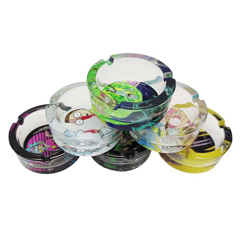 O R&M Design Glass Ashtray Box of 6