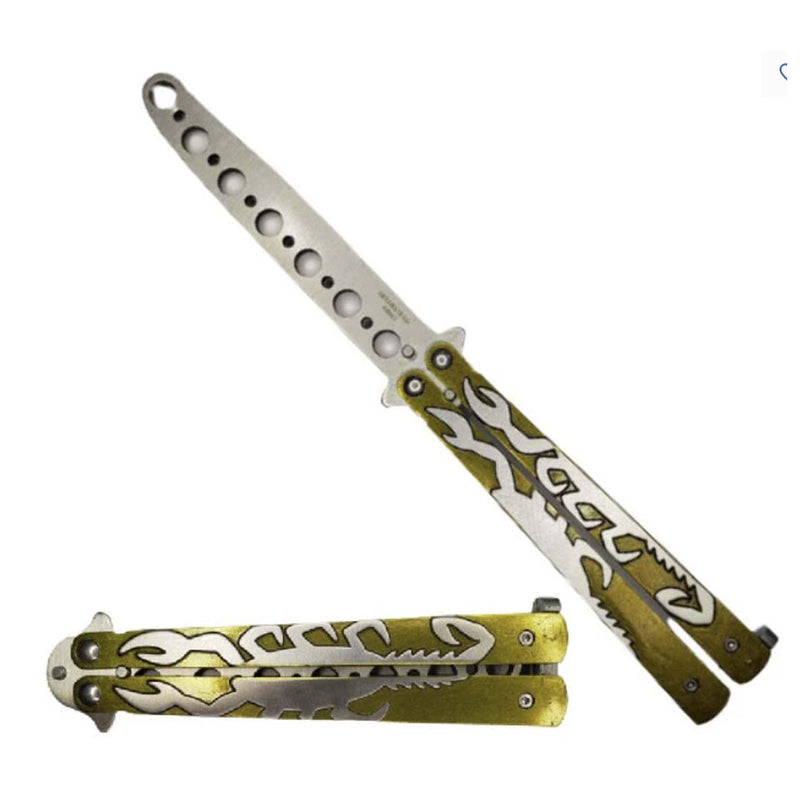 O 8 1/2" Scorpion Butterfly Training Knife