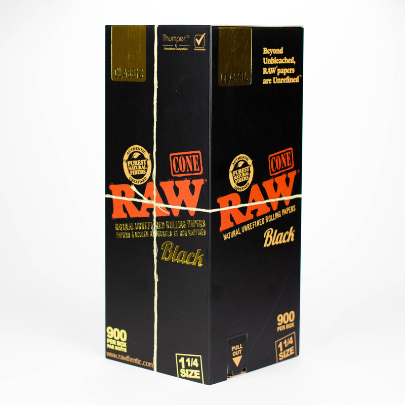 O RAW | Classic Black Prerolled Cones Bulk - 900