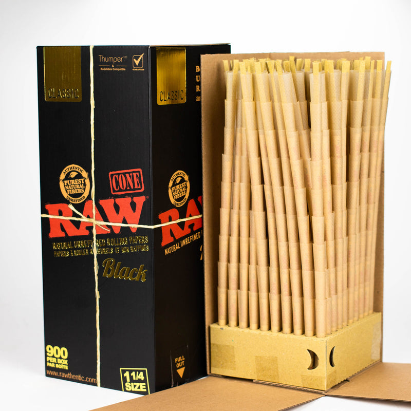 O RAW | Classic Black Prerolled Cones Bulk - 900