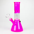 8" single dome Percolator glass water bong [GHWP-24] Glass Bong Purple Haze Smoke Inc Pink