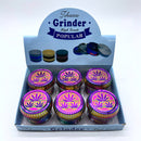 66mm 4 Parts Metal Ginder Box of 6 Display Pack NIBO Distribution Leaf Rainbow