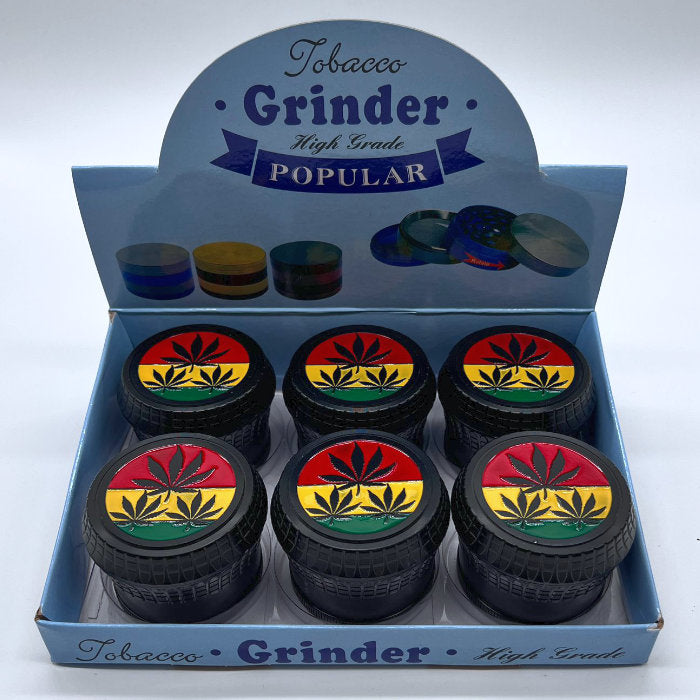 O 66mm 4 Parts Metal Ginder Box of 6