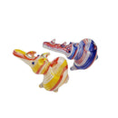 4.5" Rhino Insideout Pipe-Color Assorted Glass Pipe Super Supplys Inc
